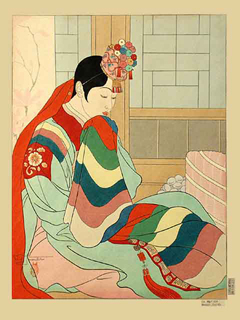 La Mariee by Paul Jacoulet