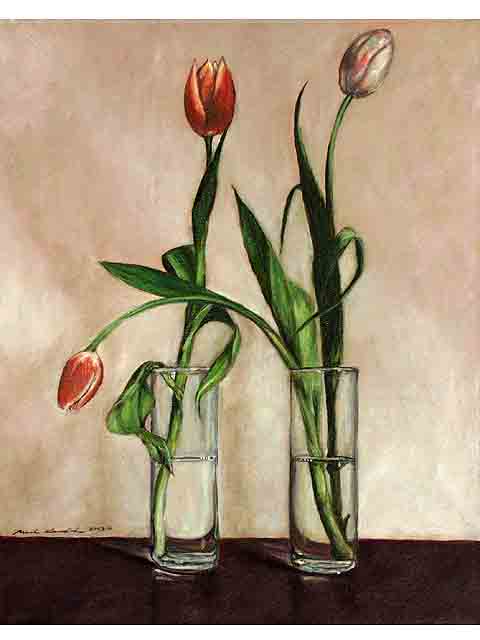 2 Tulips by Mark Kadota
