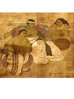 3 Women - Diptych by Yvonne Cheng