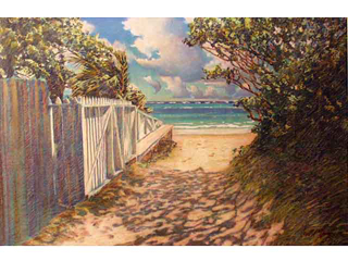 Path to Lanikai Beach by Russell Lowrey
