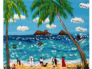 Surfing in Kailua by Poor Lydia Chadick
