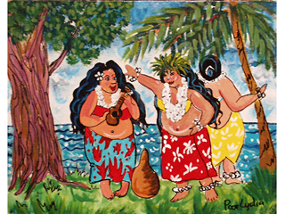 Hula Girls by Poor Lydia Chadick