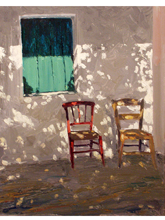 Green Shutters by Fred  Salmon