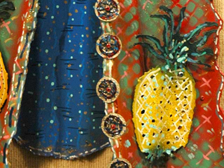 Pineapples Aloha Shirt by Bernard  Moriaz (View 2)