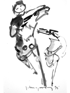 Two Horses #23 by John Young (1909-1997)