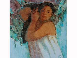 Fixing Hair  by Lynne Smith (1922-2008)