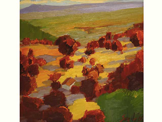 Brown and Red Trees by Kelly Sueda