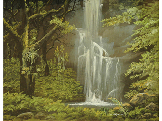 Misty Waterfall by Norman Nagai