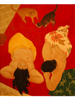 Two Cats by Chris Campbell