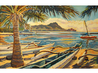 Diamond Head Canoes by Mark  Brown