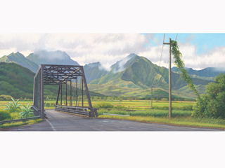 Hanalei Bridge by Gary Reed (1948-2015)