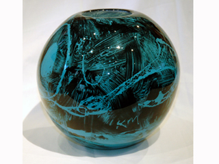 Blue Hawaiian Fishhook Vessel by Kate Manganaro (View 2)