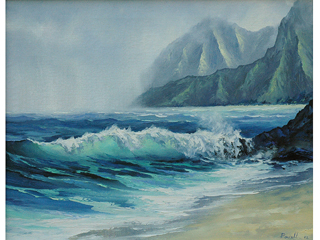 Wave on Shore by Michael Powell