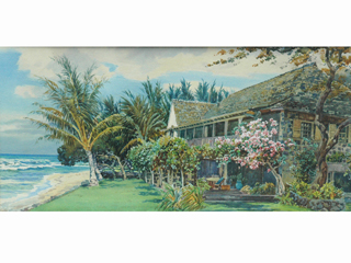 Thompson & Richards Garden at the Fagan Estate Diamond Head by Augustus C. Wyatt (1863-1933)