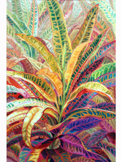 Crotons by April Lew