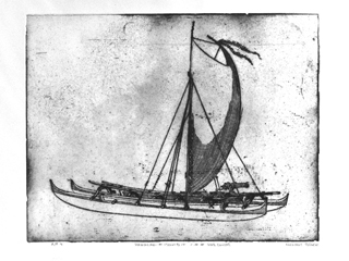 Hawaiian War Canoe by Nick  Black