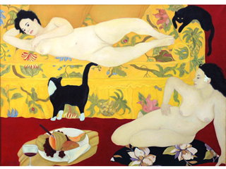 Yellow Sofa by Chris Campbell