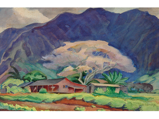 Koolau & Monkey Pod by Robert Eskridge (1891-1975)