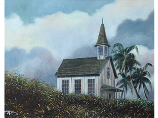 Storm Over Keomuku (Lanai) by Gary Reed (1948-2015)