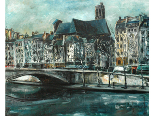 Paris Along the Seine by Guy Buffet (1943-2023)