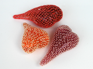 Medium Sized Beaded Hearts by Bernice Akamine (1949 -2024) (View 2)