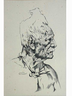 Old Man Face by William Herwig