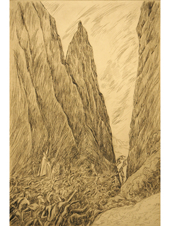 Battle of Nuuanu by Juliette May Fraser (1883-1983)