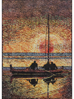 Sunset at Christmas Eve, Honolulu, Hawaii by Arman Manookian (1904-1931)