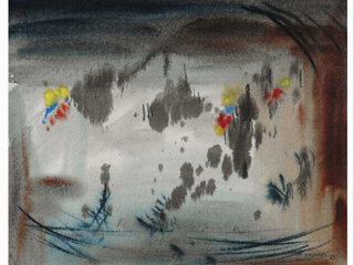 Abstract Landscape by Sunao Hironaka (1903-1990)
