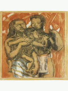 Family with Banana by Juliette May Fraser (1883-1983)