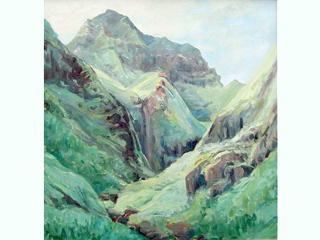 Mt. Konahuanui at Dawn by Louisa S. Cooper