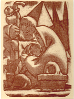 Rest Onto The Flight Into Egypt by Jean Charlot (1898-1979)