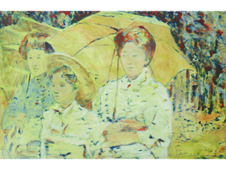 Walking with Parasols by Nancy Vilhauer