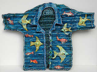 Fishy Aloha Shirt by Bernard  Moriaz