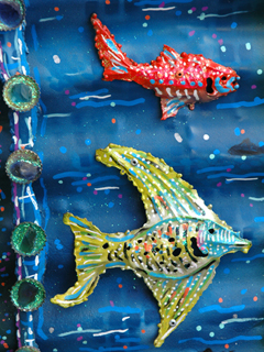 Fishy Aloha Shirt by Bernard  Moriaz (View 2)