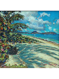 Kahala Beach by Russell Lowrey