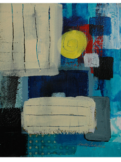 Blue Abstract #1 by Wendy Ladybird Hickey