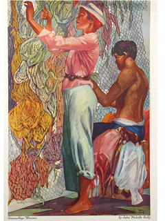 Camoflauge Weavers by John Kelly (1876-1962)