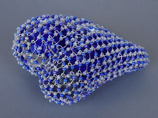 Heart (blue) by Bernice Akamine (1949 -2024)