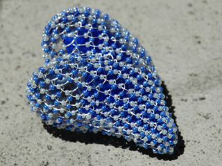 Heart (blue) by Bernice Akamine (1949 -2024) (View 2)