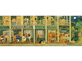 Lahaina, Maui. The Pioneer Inn by Guy Buffet  (1943-2023)