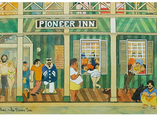 Lahaina, Maui. The Pioneer Inn by Guy Buffet  (1943-2023) (View 2)