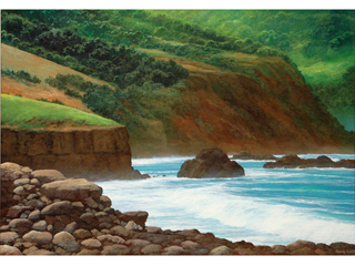 Cliffs At the Seven Pools by Patrick Doell