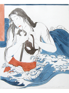 Study for Hawaii Snorkel Series by Masami Teraoka