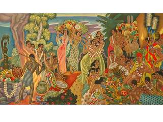 Island Feast by Eugene Savage (1883-1978)