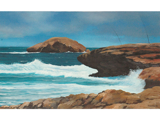 Laie Point: Mokualai Islet  by Patrick Doell
