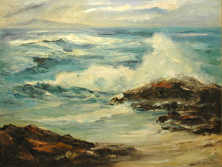 Untitled: Hidden Beach with a View to Molokai by John Young (1909-1997)