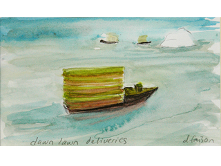 Dawn lawn deliveries by Dorothy Faison