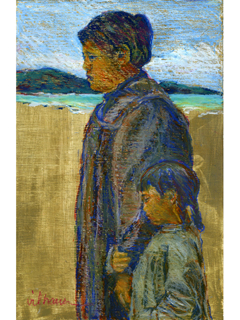 Walking at Waimanalo by Nancy Vilhauer