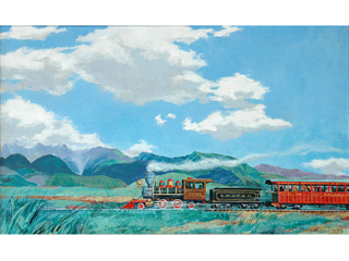 Lahaina Train by Wayne Bangle